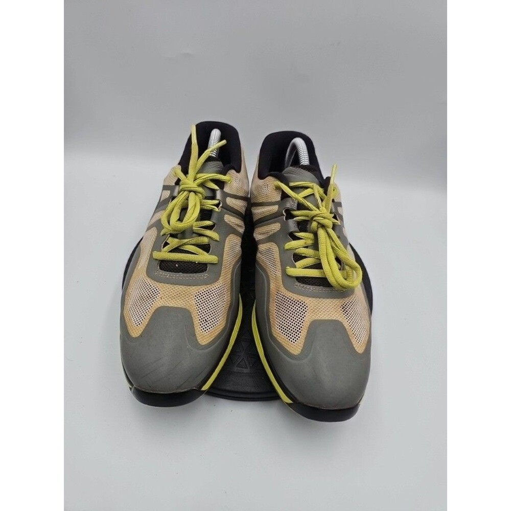 Nike Lunar Ascend II spikeless golf shoes in a Grey/Black/Venom Green Sz 8.5